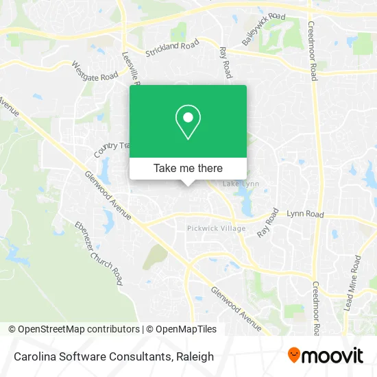 Carolina Software Consultants map