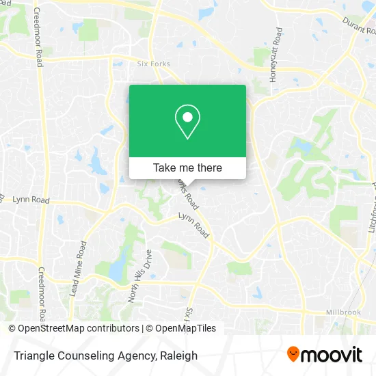 Triangle Counseling Agency map