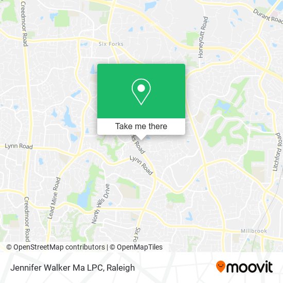 Jennifer Walker Ma LPC map