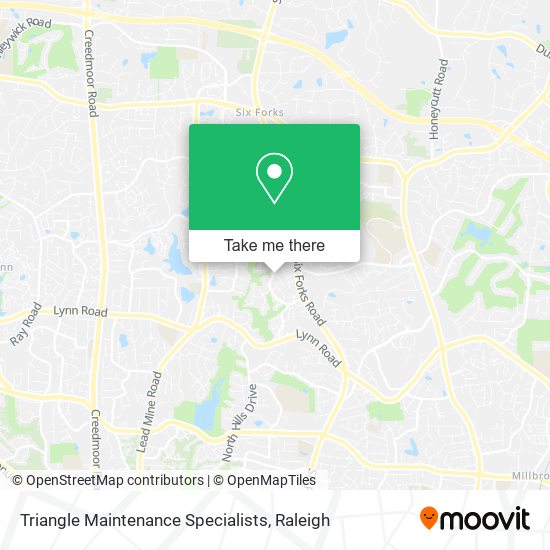 Triangle Maintenance Specialists map