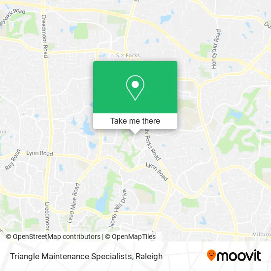 Triangle Maintenance Specialists map
