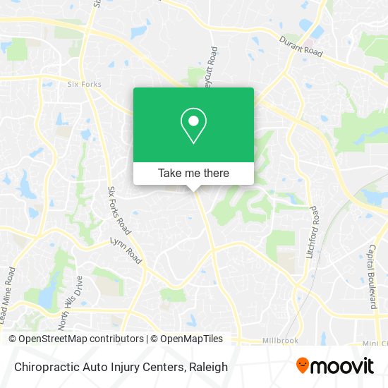 Chiropractic Auto Injury Centers map