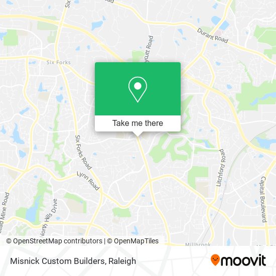 Misnick Custom Builders map
