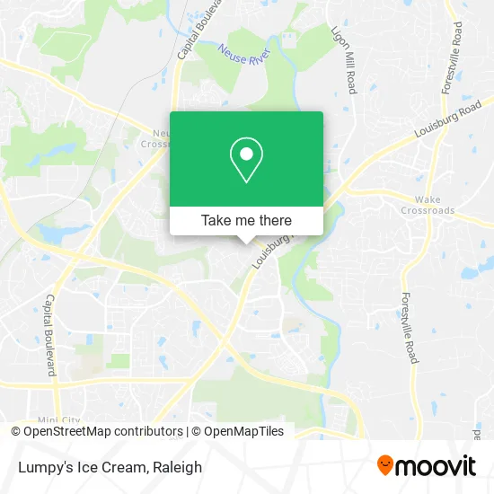 Lumpy's Ice Cream map