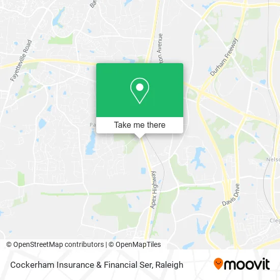 Mapa de Cockerham Insurance & Financial Ser