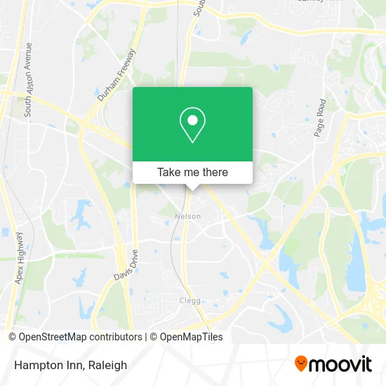 Hampton Inn map