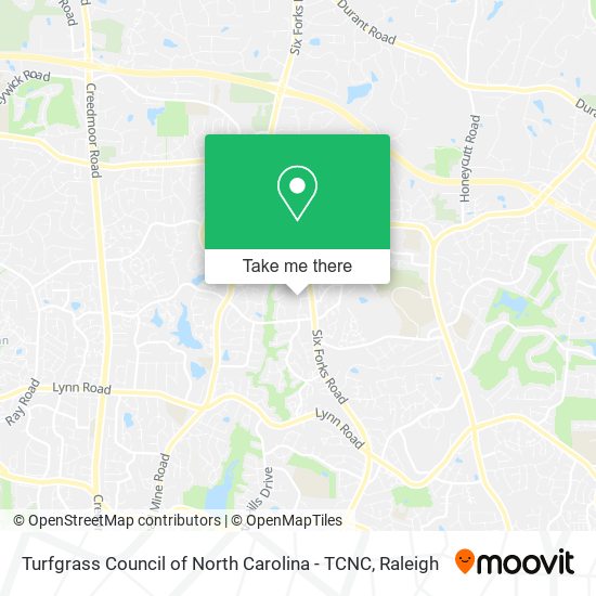 Turfgrass Council of North Carolina - TCNC map