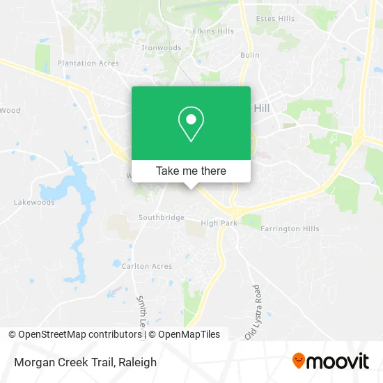 Morgan Creek Trail map