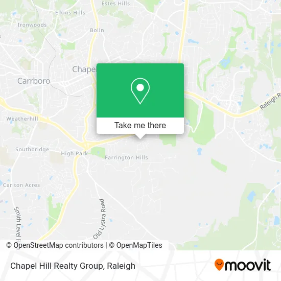 Chapel Hill Realty Group map