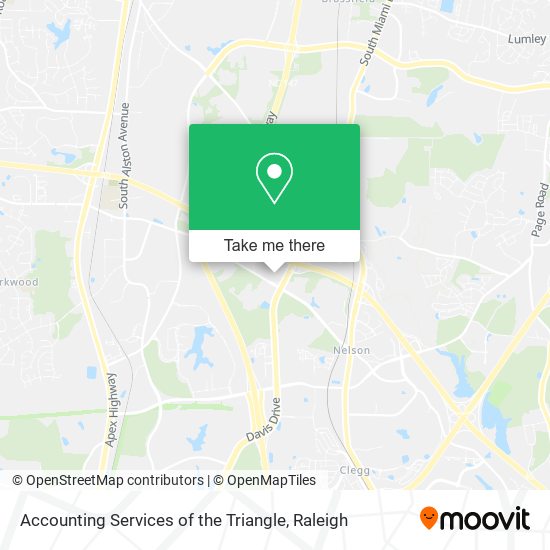 Accounting Services of the Triangle map
