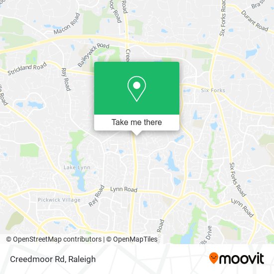 Creedmoor Rd map