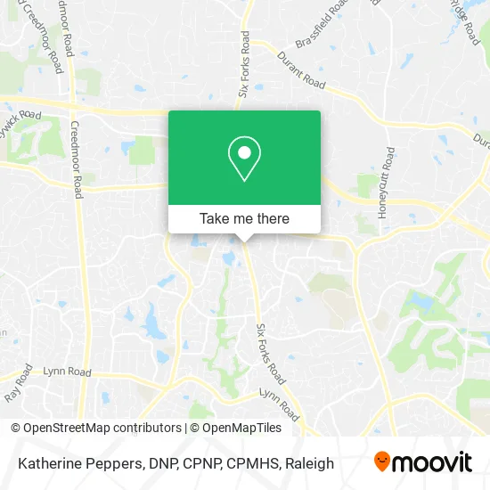Katherine Peppers, DNP, CPNP, CPMHS map