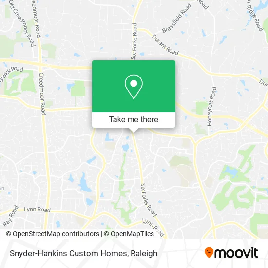 Snyder-Hankins Custom Homes map