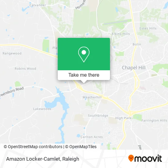 Amazon Locker-Camlet map