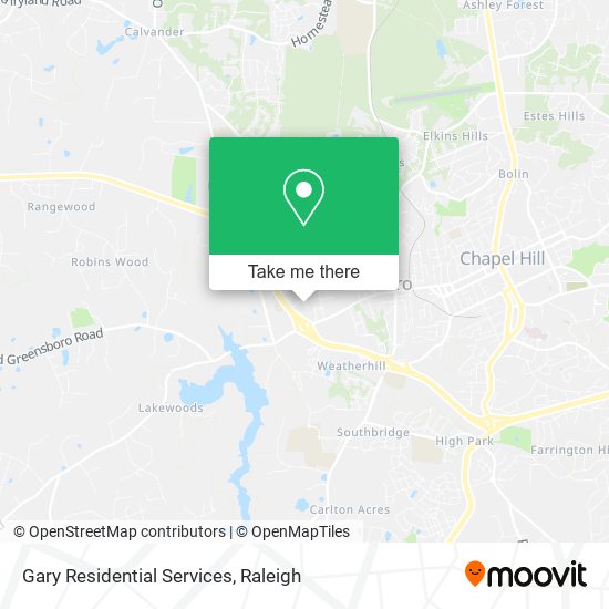 Gary Residential Services map