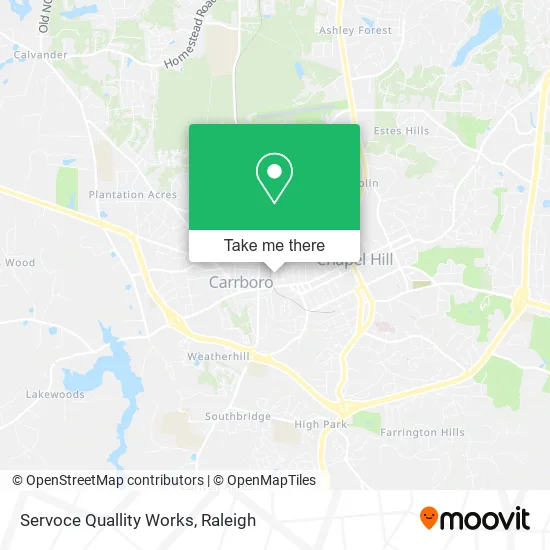 Servoce Quallity Works map