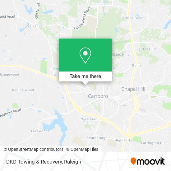 DKD Towing & Recovery map