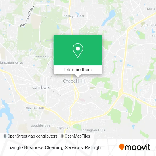 Triangle Business Cleaning Services map