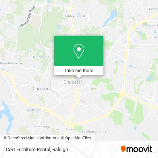 Cort Furniture Rental map