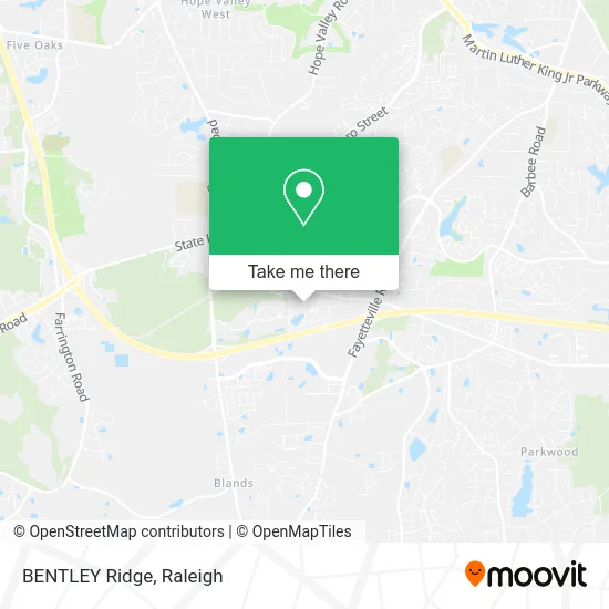 BENTLEY Ridge map