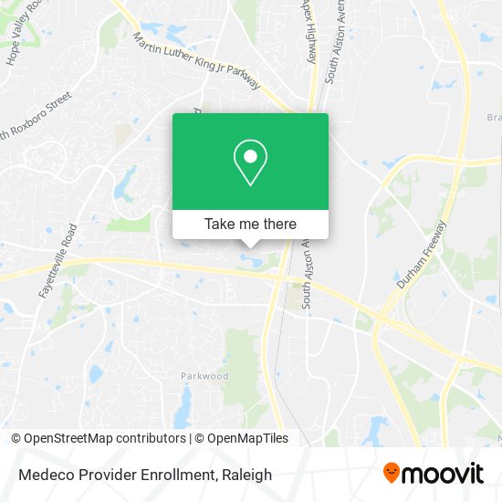 Medeco Provider Enrollment map