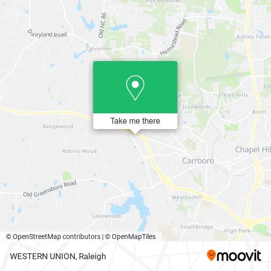 WESTERN UNION map