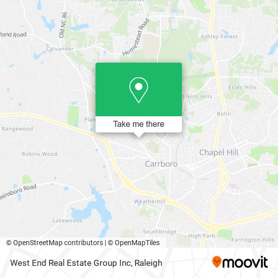 Mapa de West End Real Estate Group Inc