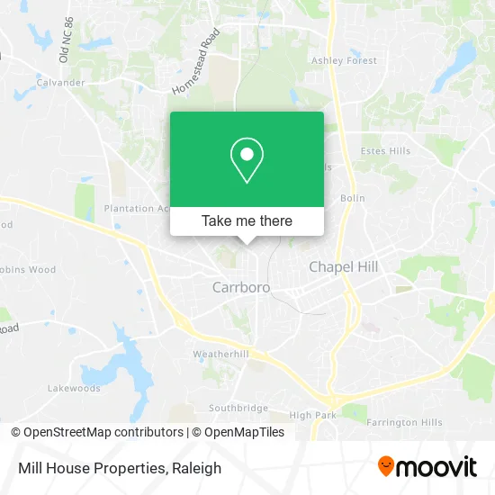 Mill House Properties map