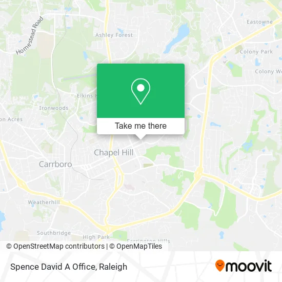 Spence David A Office map