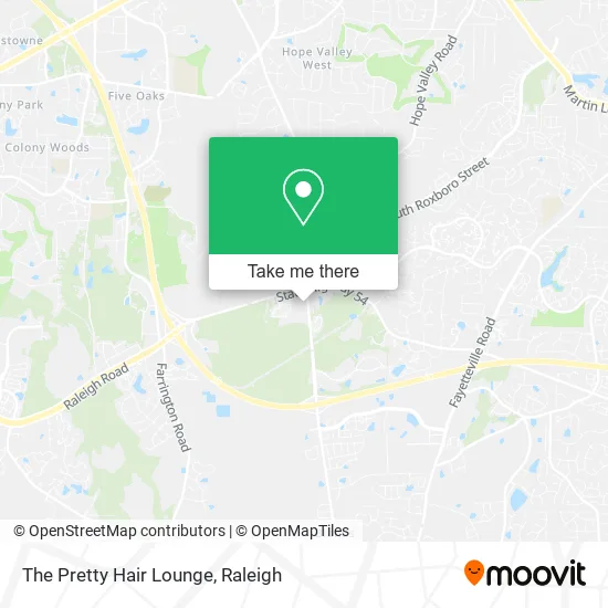 The Pretty Hair Lounge map