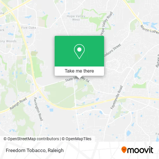 Freedom Tobacco map