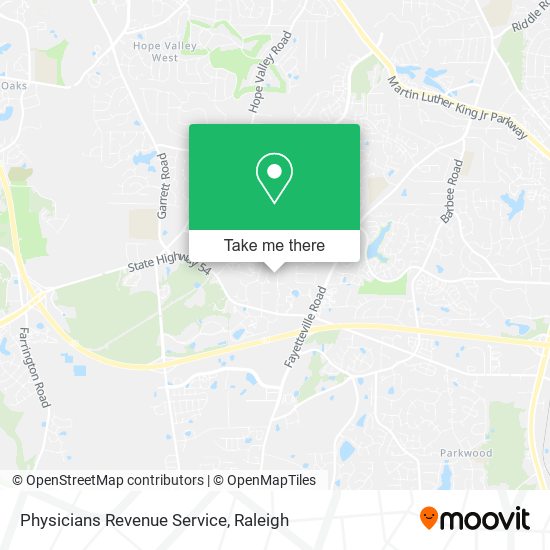 Physicians Revenue Service map