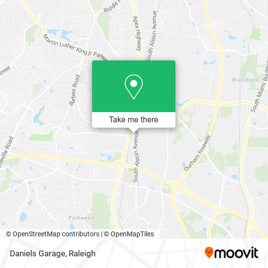 Mapa de Daniels Garage