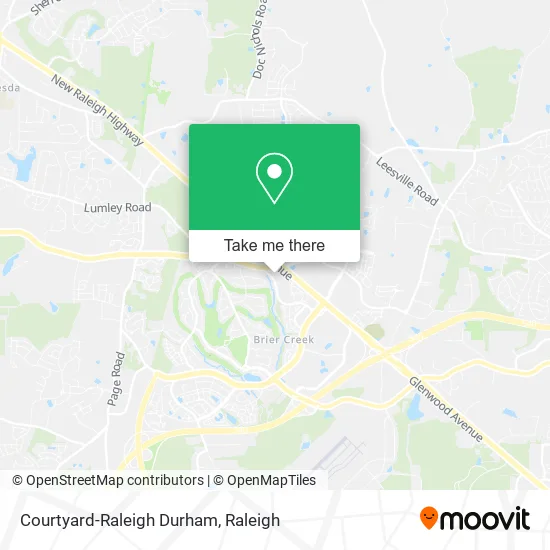 Courtyard-Raleigh Durham map