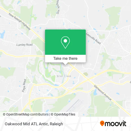 Oakwood Mid ATL Antic map