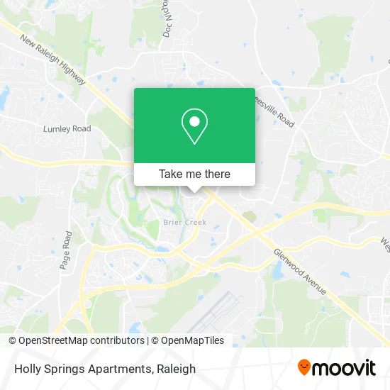 Holly Springs Apartments map