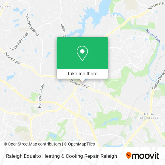 Raleigh Equalto Heating & Cooling Repair map
