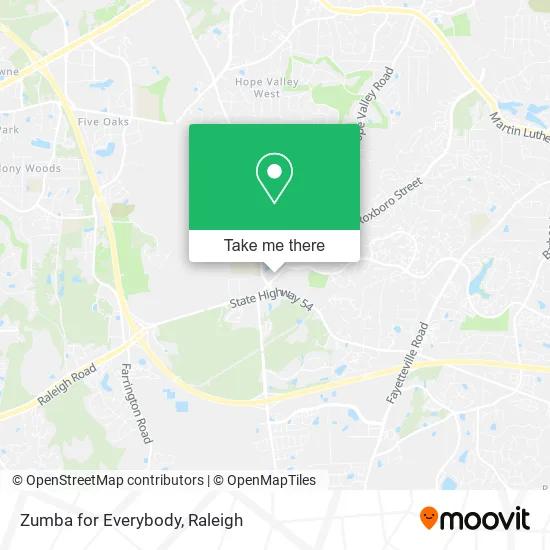 Zumba for Everybody map