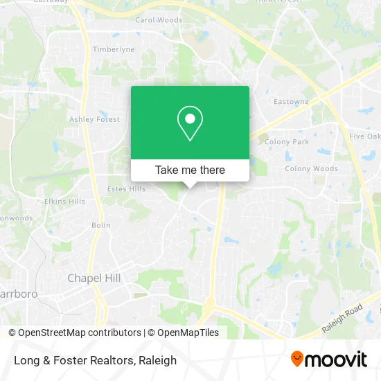 Long & Foster Realtors map