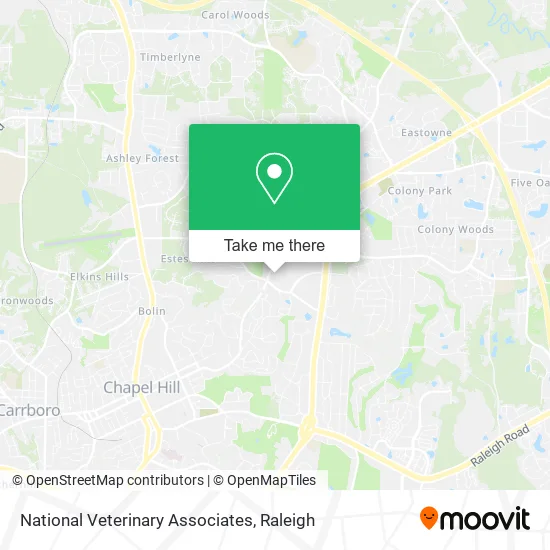 National Veterinary Associates map