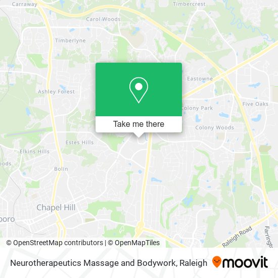 Mapa de Neurotherapeutics Massage and Bodywork