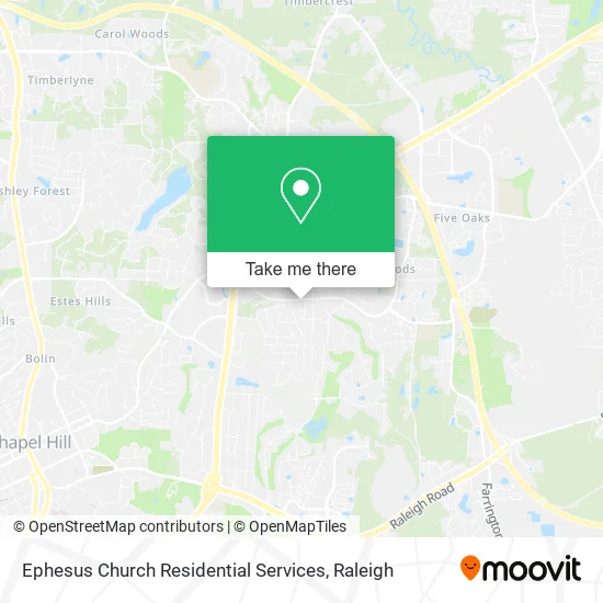 Ephesus Church Residential Services map