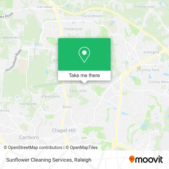 Sunflower Cleaning Services map