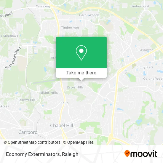 Economy Exterminators map