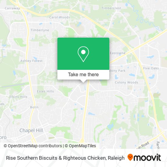 Mapa de Rise Southern Biscuits & Righteous Chicken
