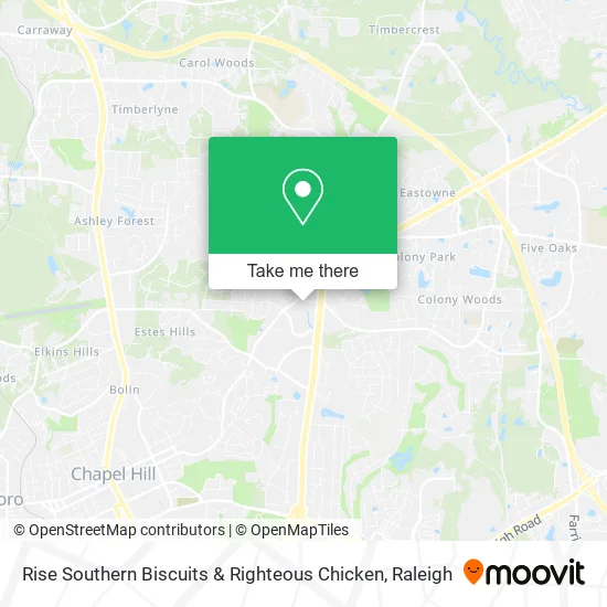 Rise Southern Biscuits & Righteous Chicken map