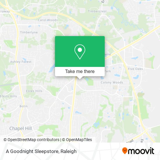Mapa de A Goodnight Sleepstore