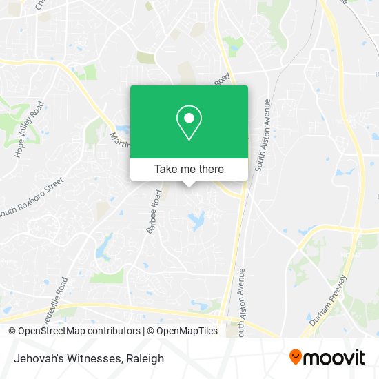 Jehovah's Witnesses map