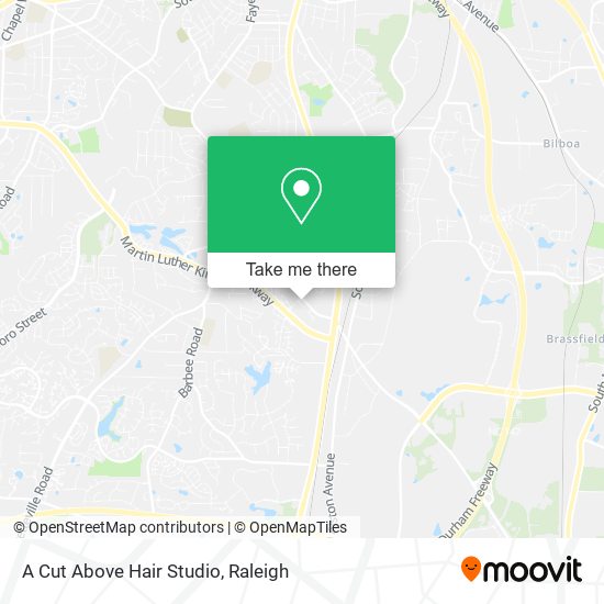 Mapa de A Cut Above Hair Studio