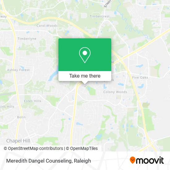 Meredith Dangel Counseling map